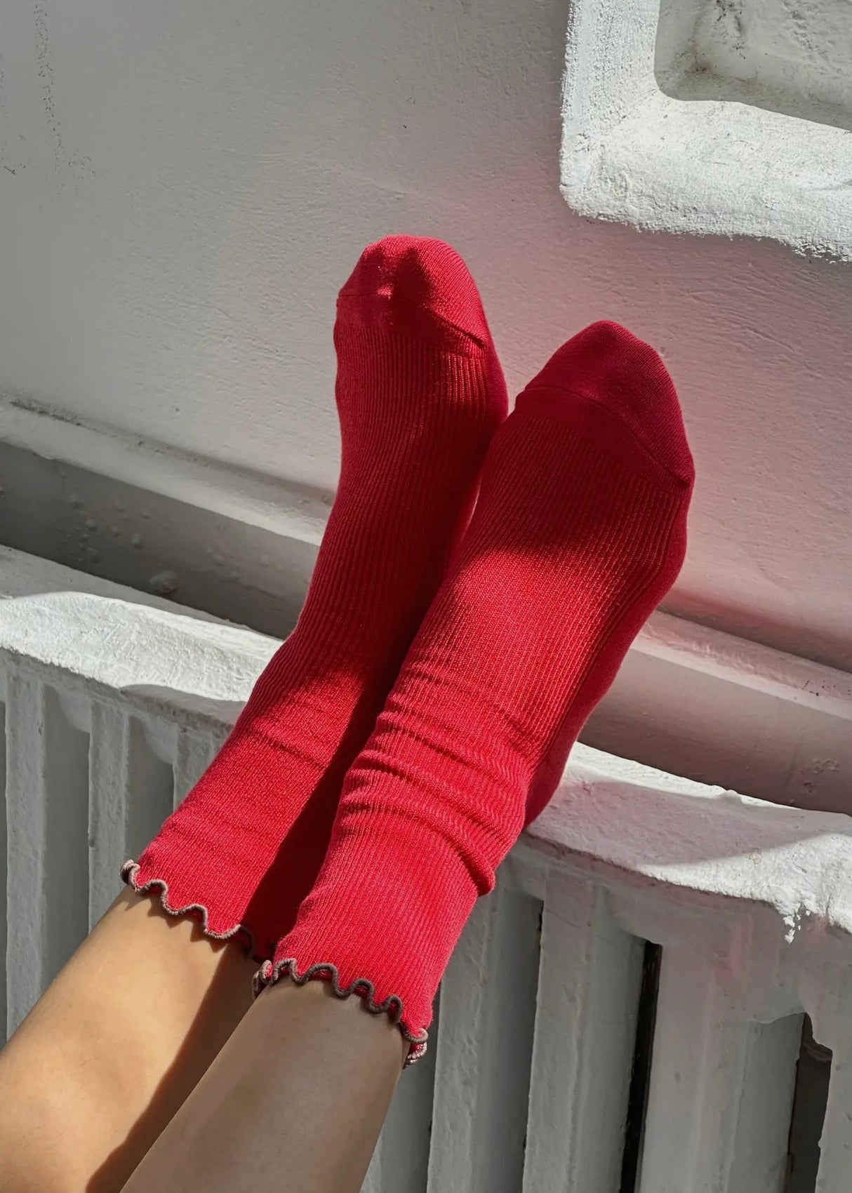 Ruffle Modal Socks