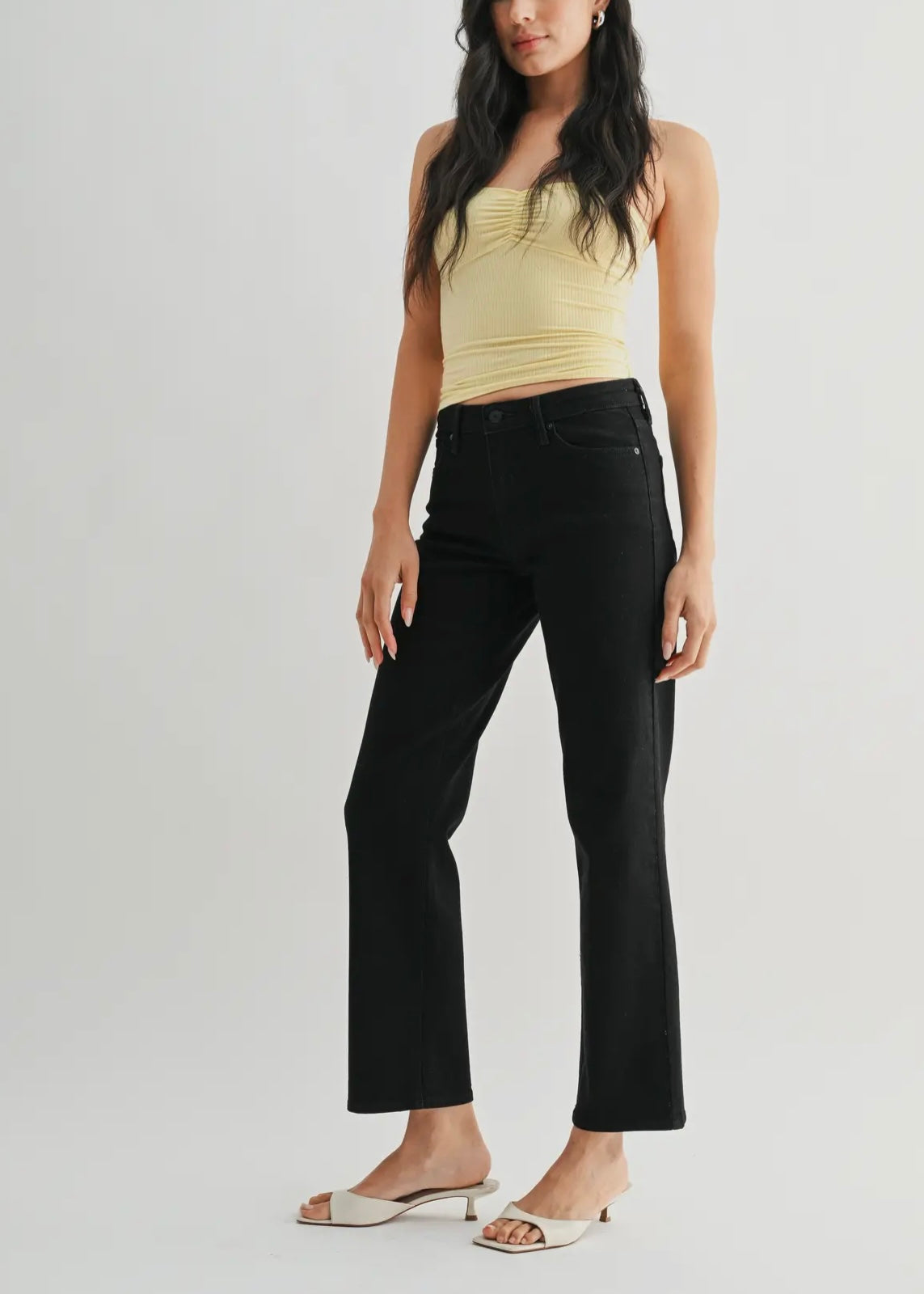 Stretchy Straight Jeans