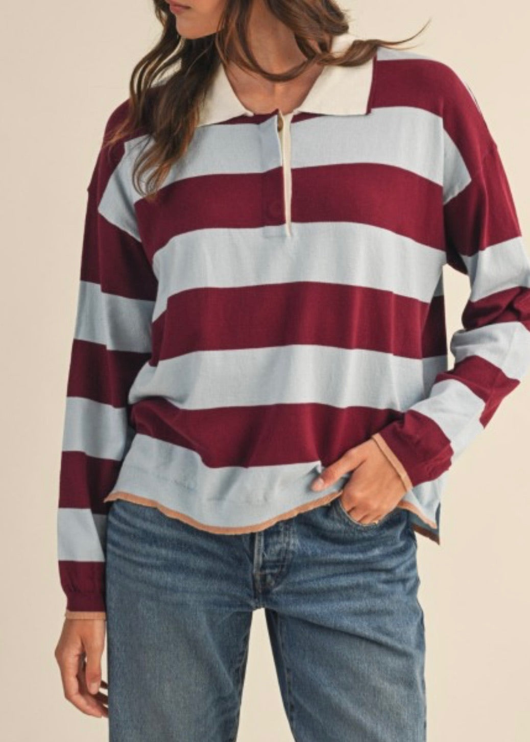 Blue Eyes Rugby Top