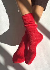 Modal Eyelet Socks