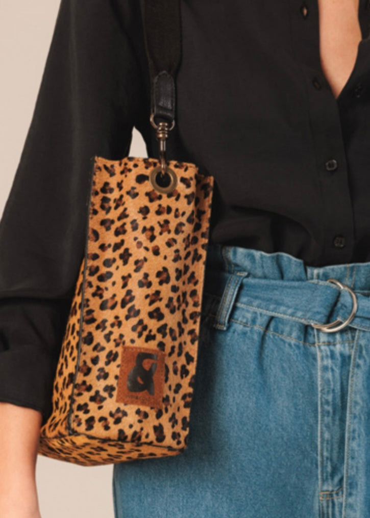 Leopard Print Leather Bag
