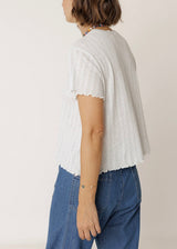 Cropped Rib Shirt