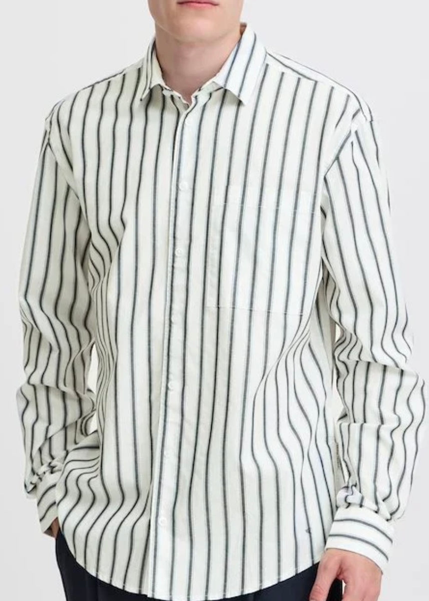 Alvin Dobby Striped Shirt – Red Ribbon