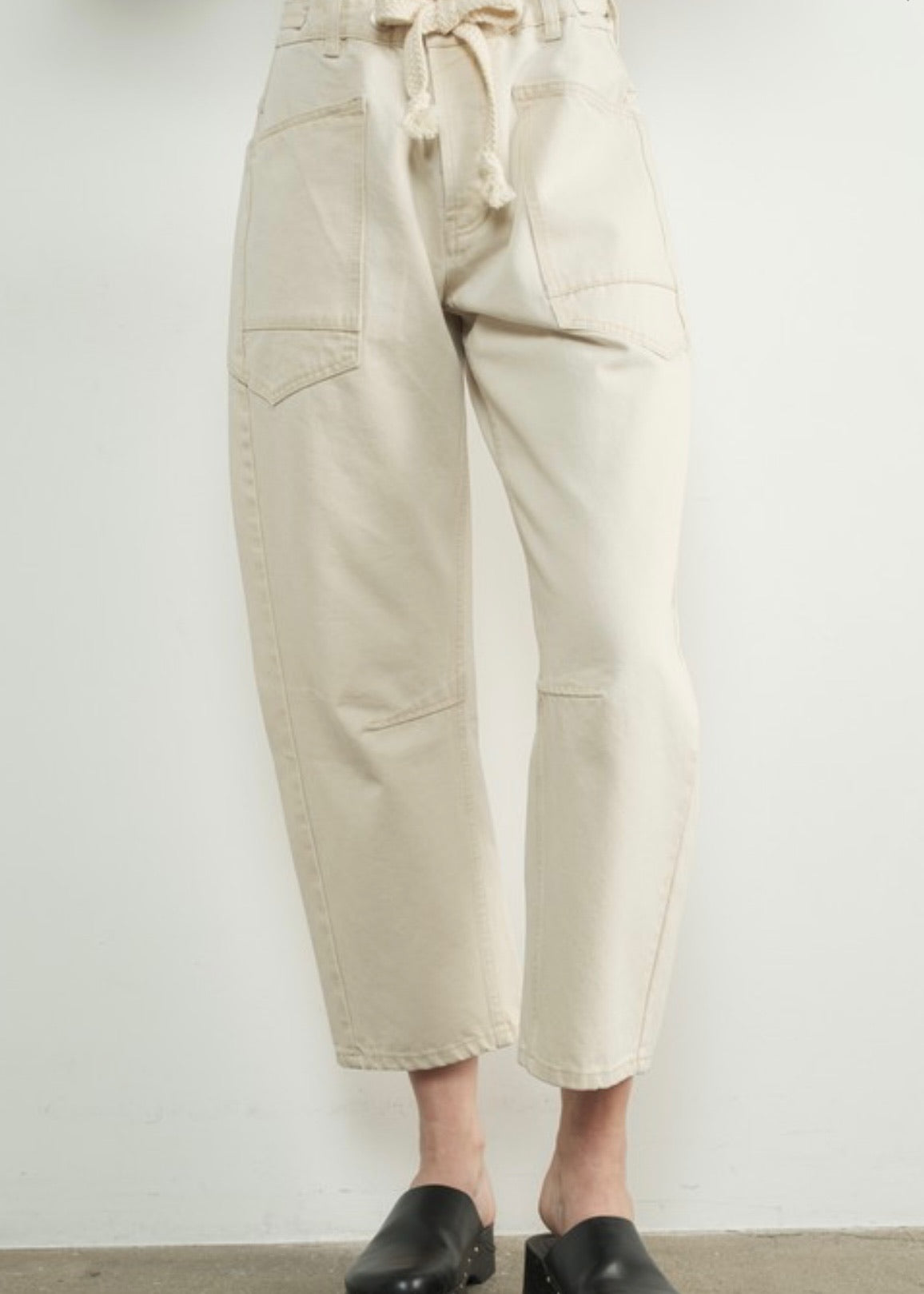 Danny Barrel Pants with Drawstring