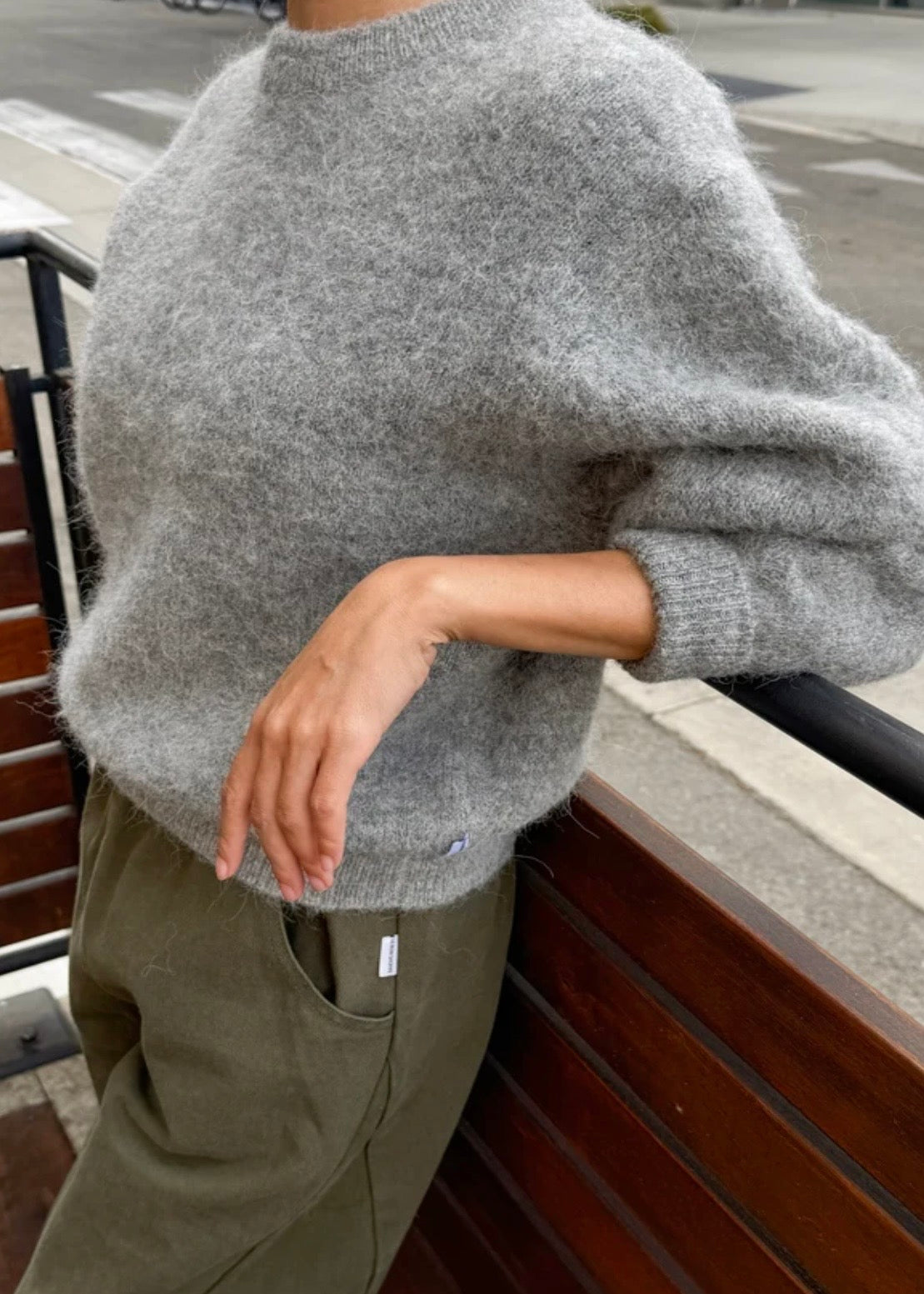 Elio Crew Neck Alpaca Sweater