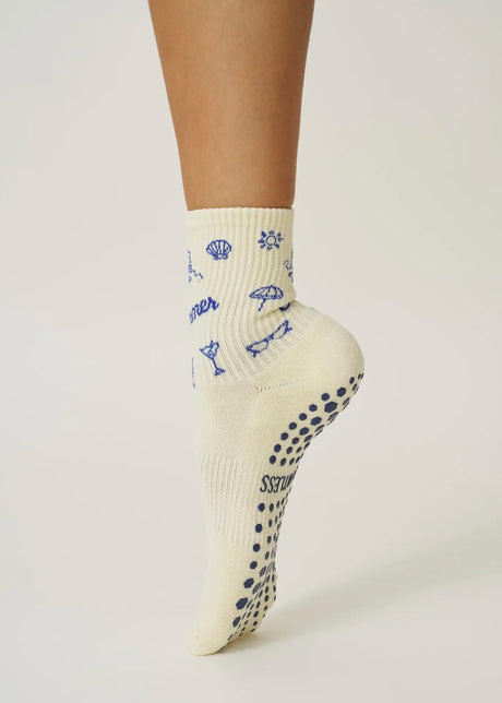 Vintage Summer  Grip Socks