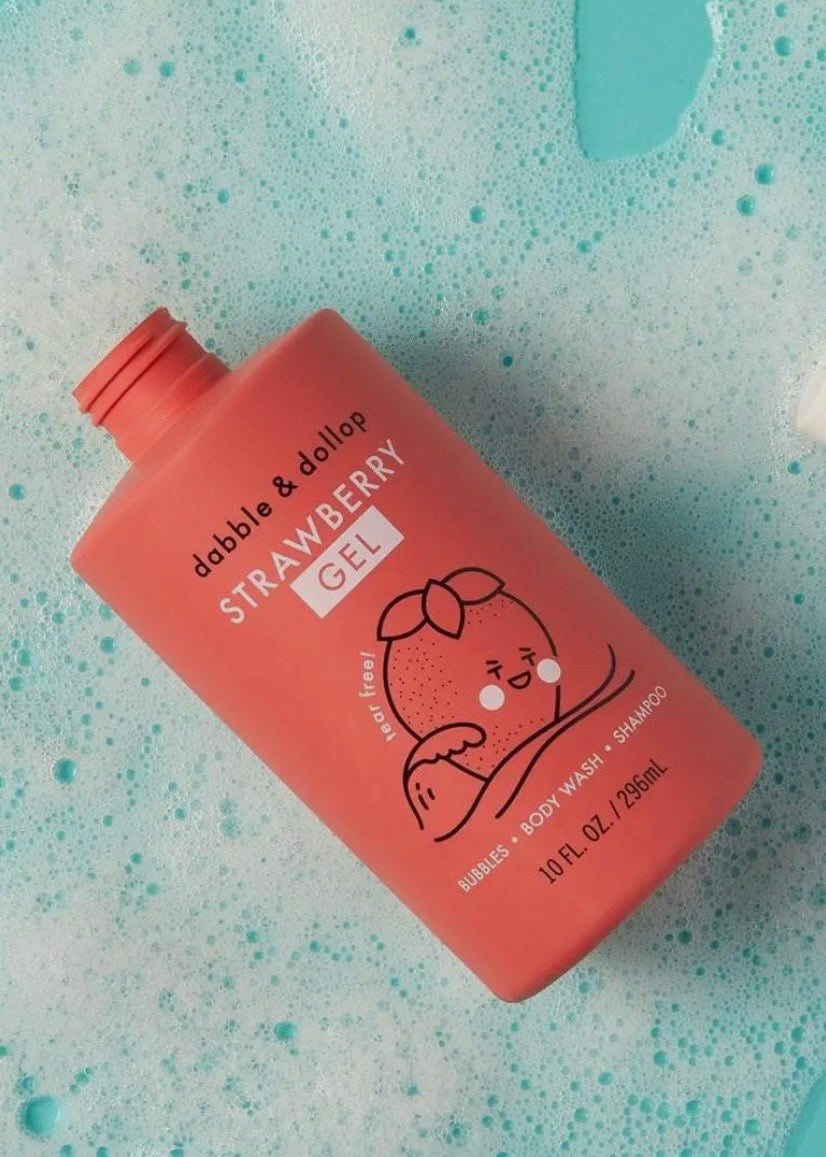 Strawberry Foaming Bubble Bath, Body Wash & Shampoo
