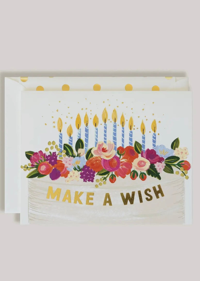 Make a Wish Cake Card