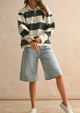 Rena Stripe Ruby Top
