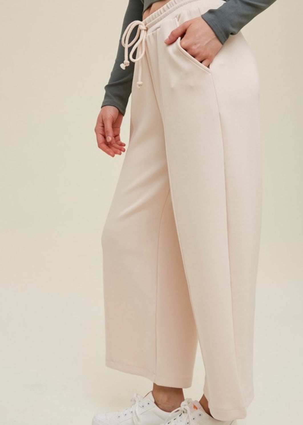 Ballet Drawstring Wide Leg Pant