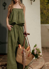 Olive Grove Stripe Pants