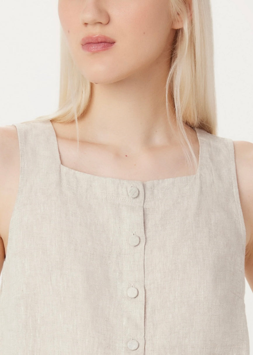 The Shell Linen Top