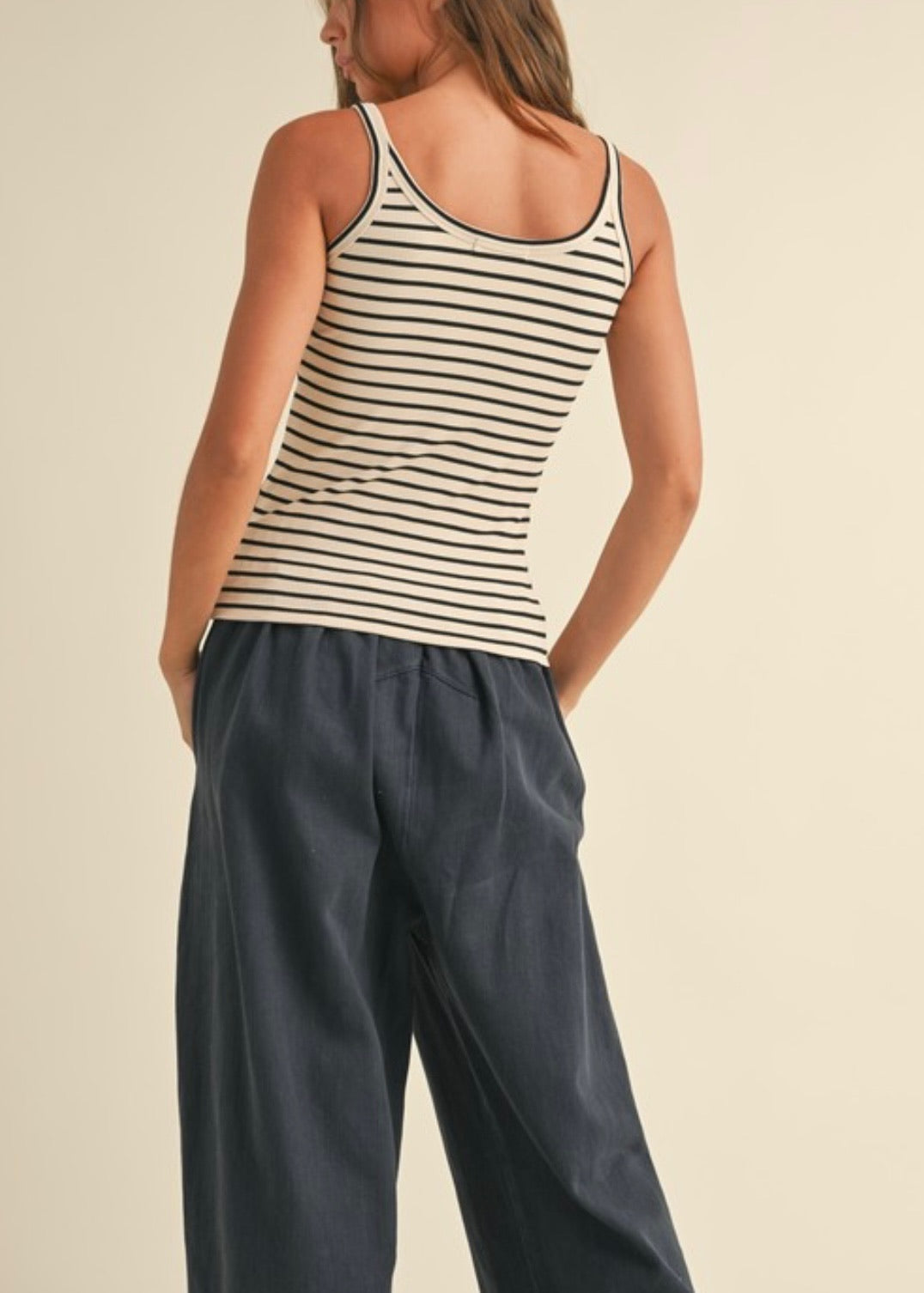 Dove Stripe Tank Top