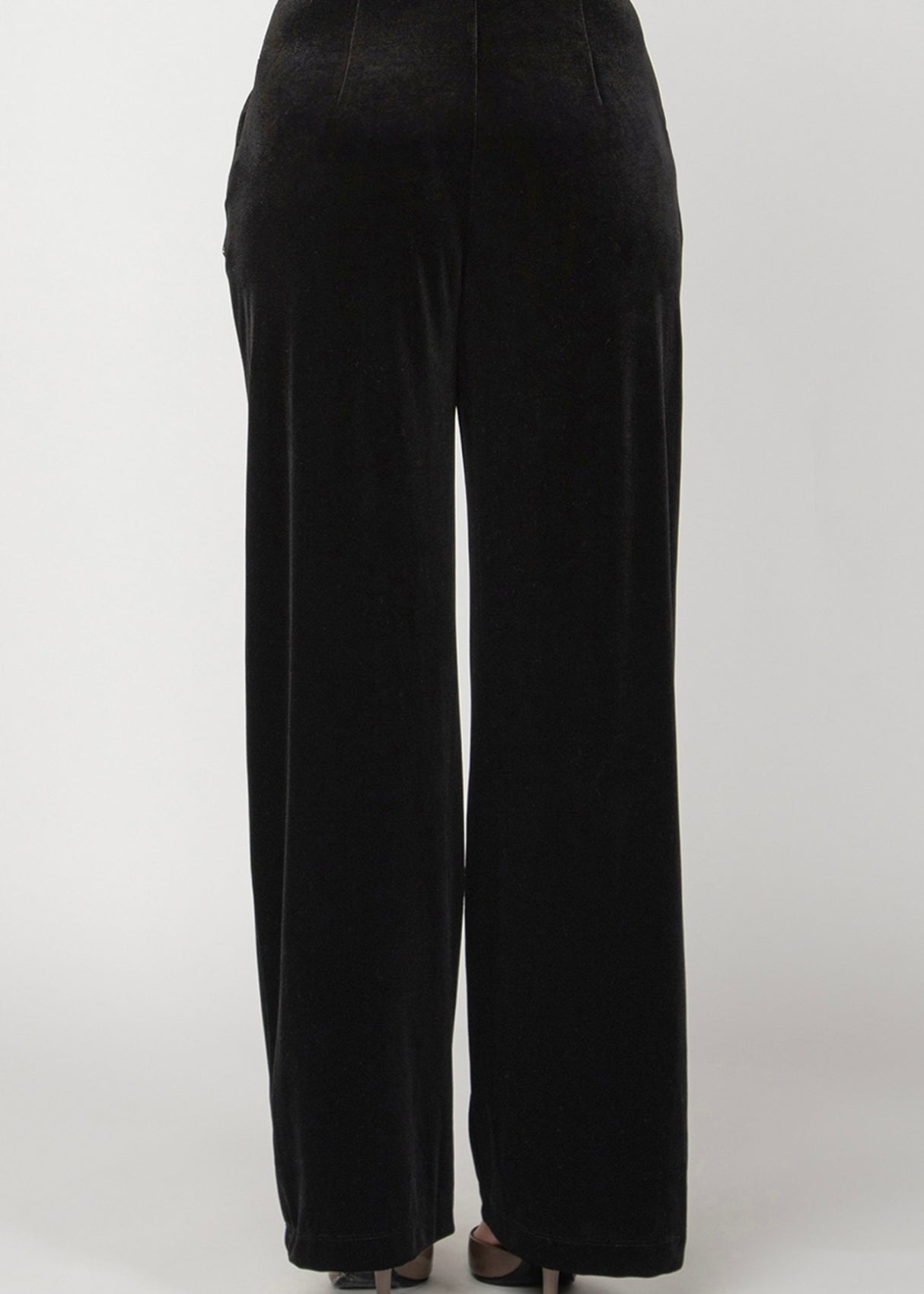 Wide Leg Velour Pant
