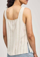 Vera Linen Stripe Tank