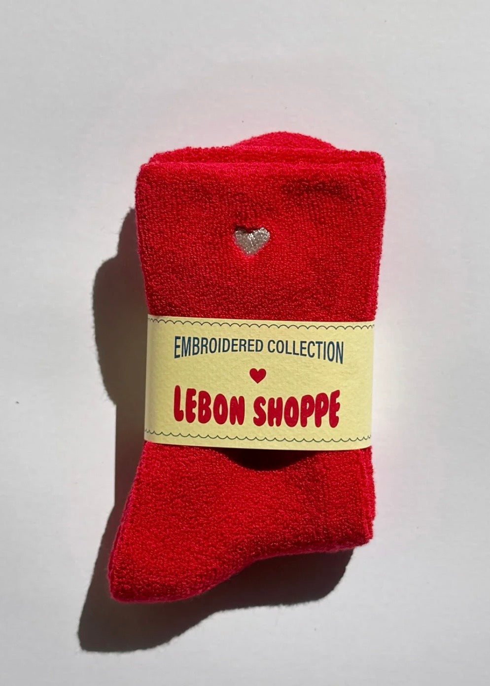 Embroidered Cloud Sock