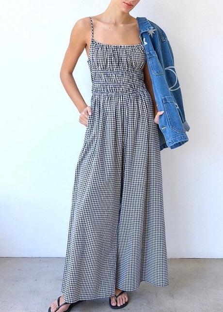 Gingham Wide Fit Jumpsuit
