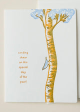 Bird Sending Cheer | Birthday Everyday | Letterpress Card