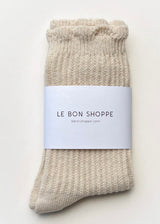 Linen Scallop Socks