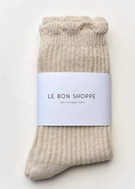 Linen Scallop Socks