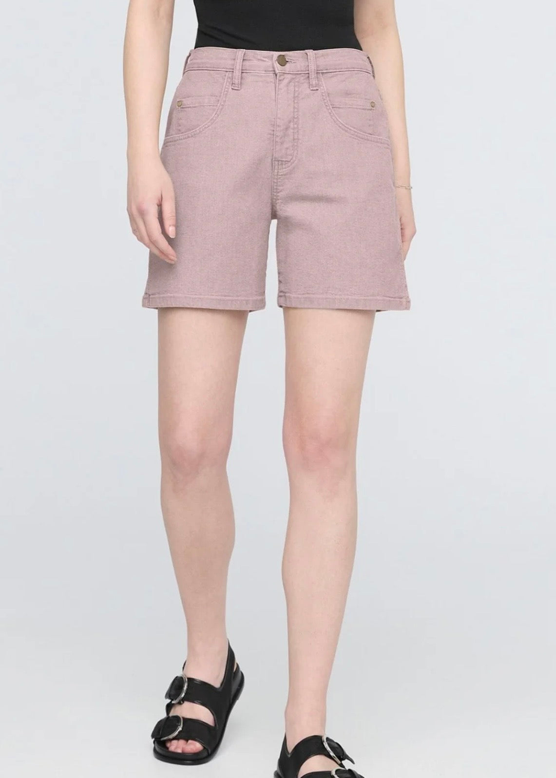 Stretch Canvas High Rise Relaxed Short