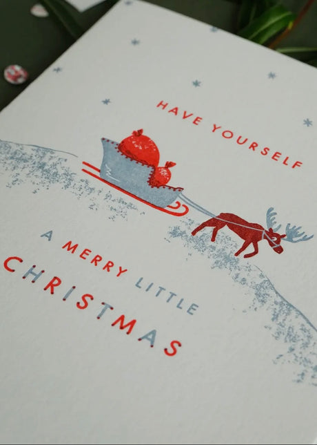 Little Christmas Moose Card