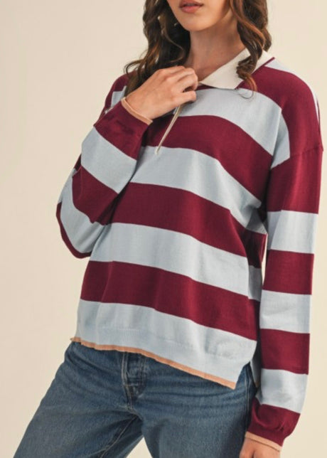 Blue Eyes Rugby Top