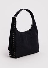 Nylon Shoulder Bag - Studs