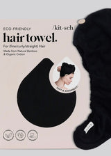 Quick Dry Hair Towel - Eco Black