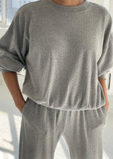 *pre-order Pointelle Crew Sweatshirt