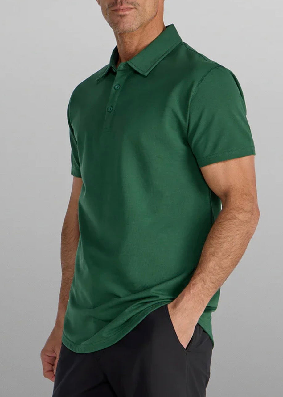 Drop-Cut Short Sleeve Lux Polo