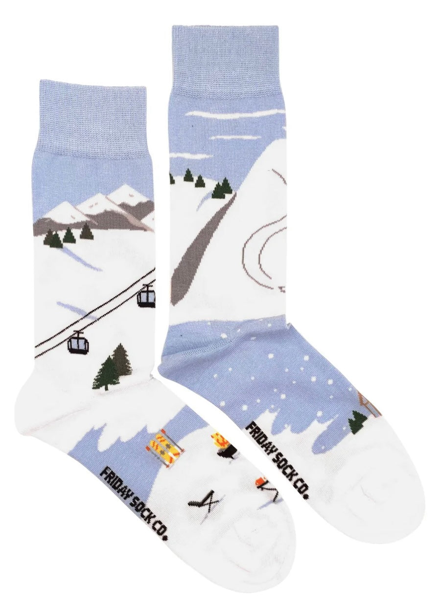 Ski Scene Socks