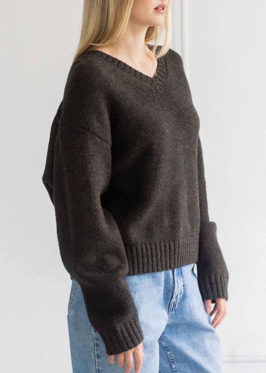 Knit V-Neck Sweater