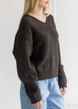 Knit V-Neck Sweater