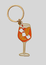 Aperol Spritz Enamel Keychain Bag Charm