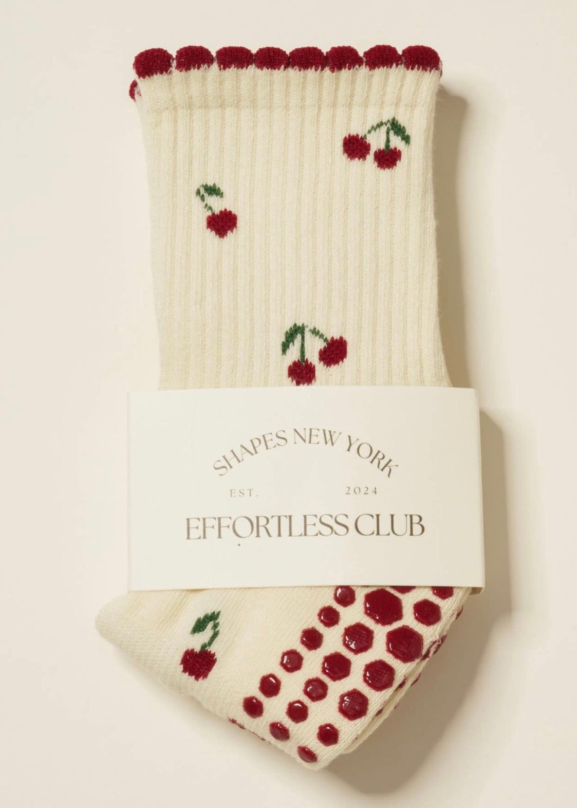 Little Cherry Grip Socks