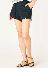 Eyelet Pull-On Shorts