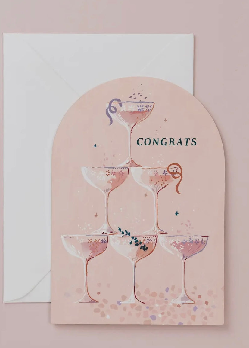 Champagne Congrats Card