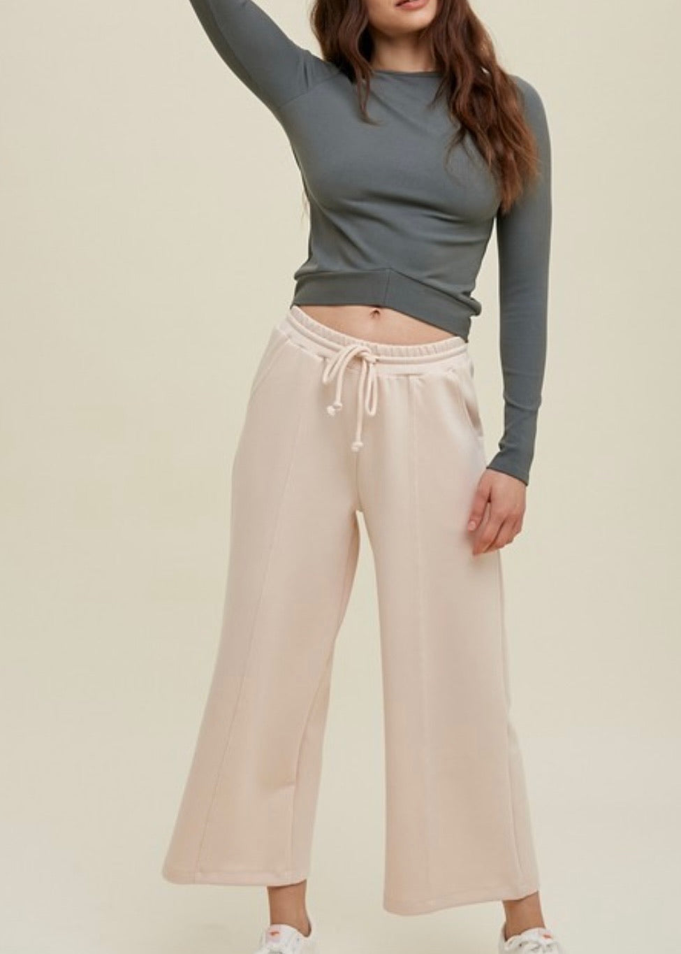 Ballet Drawstring Wide Leg Pant