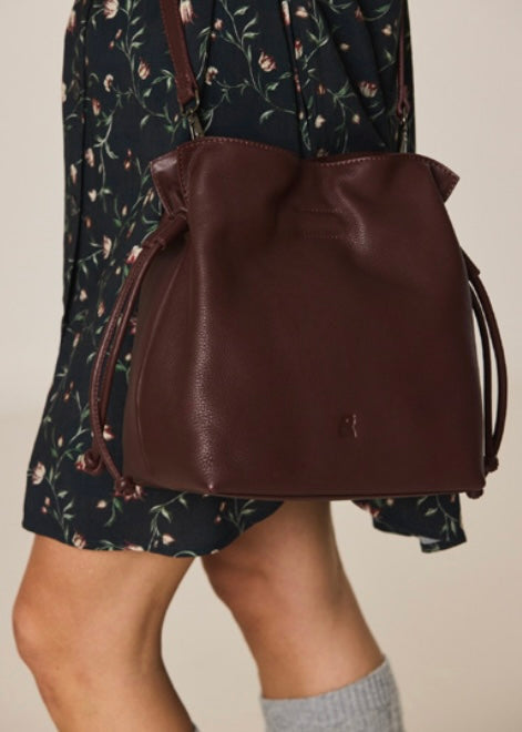 Cinched Leather Bag