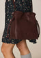 Cinched Leather Bag