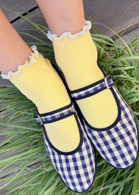 The Petite Ruffled Modal Sock