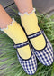 The Petite Ruffled Modal Sock