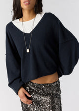 See Me V-Neck Knit Pullover
