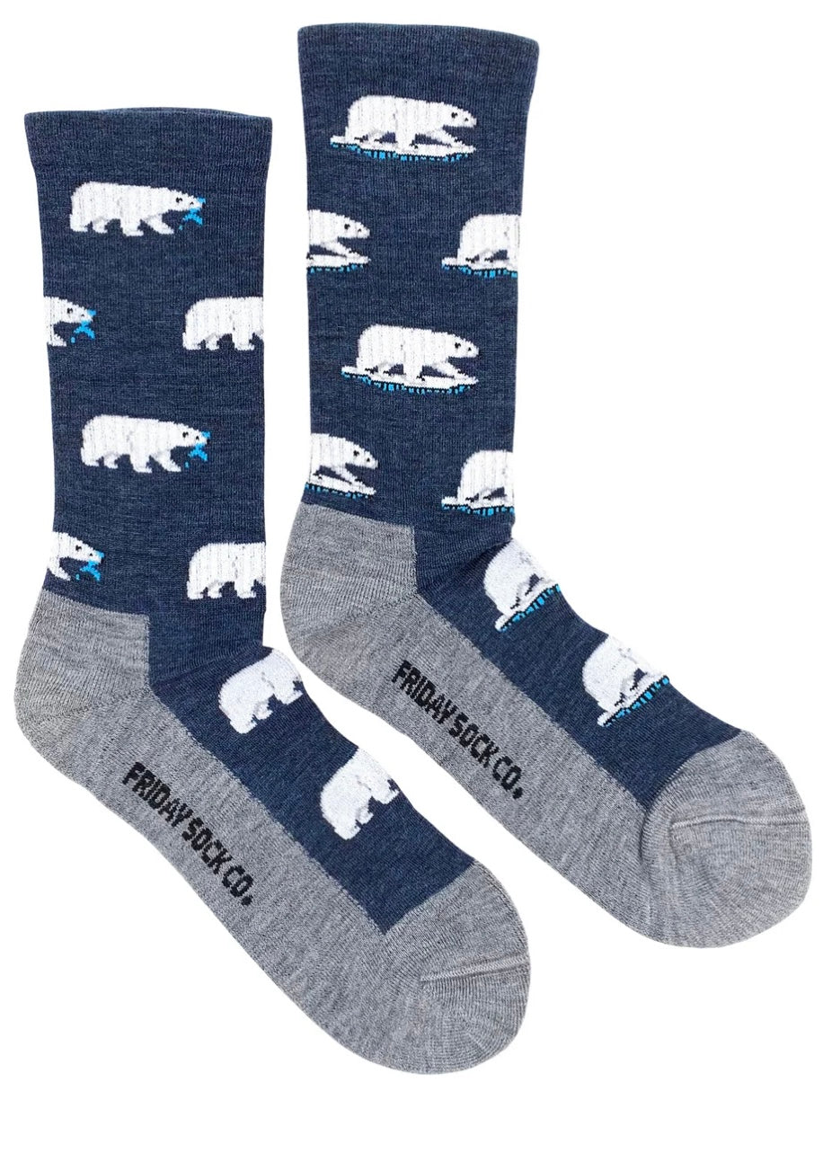 Polar Bear Merino Wool Socks