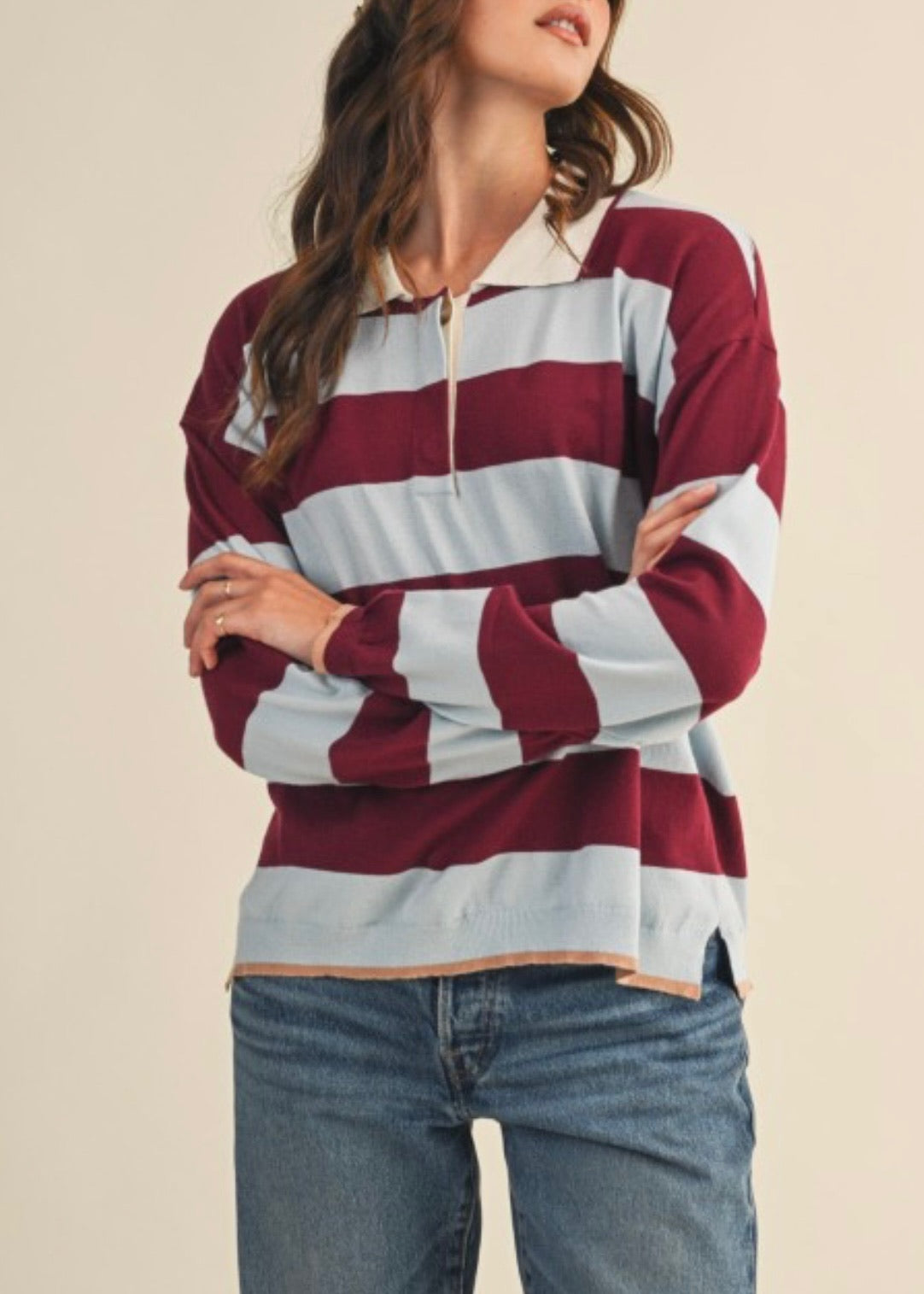 Blue Eyes Rugby Top