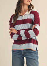 Blue Eyes Rugby Top