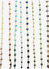 Gemstone Charm Holder Necklace w/ Extender