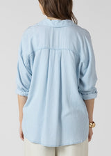 Relaxed Blue Stripe Shirt