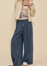 Mercury Wide Leg Denim Pants